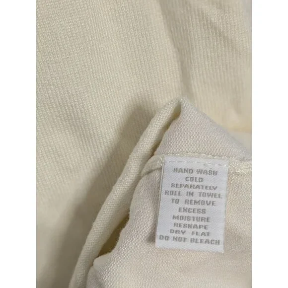 Charter Club Womens Ivory Sleeveless Knit Tank Top L Cotton classic quiet luxury - Picture 5 of 10